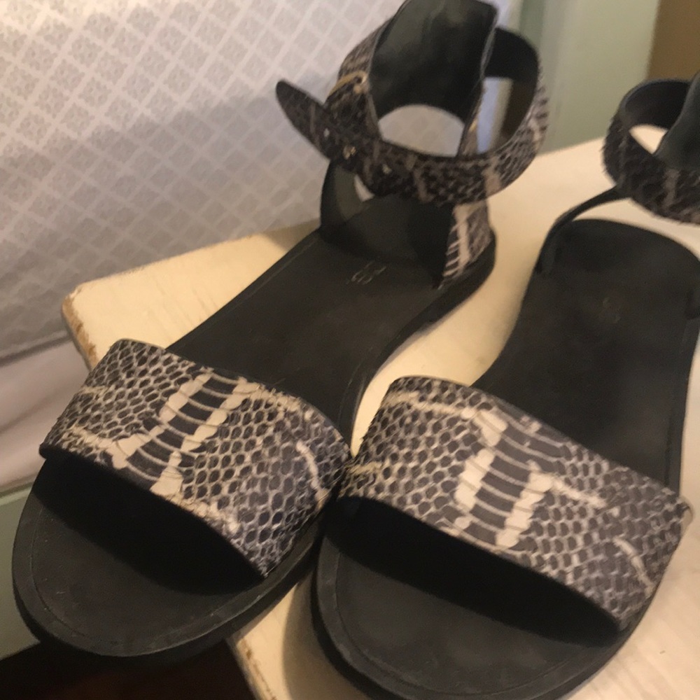 Vince Snakeskin Sandals